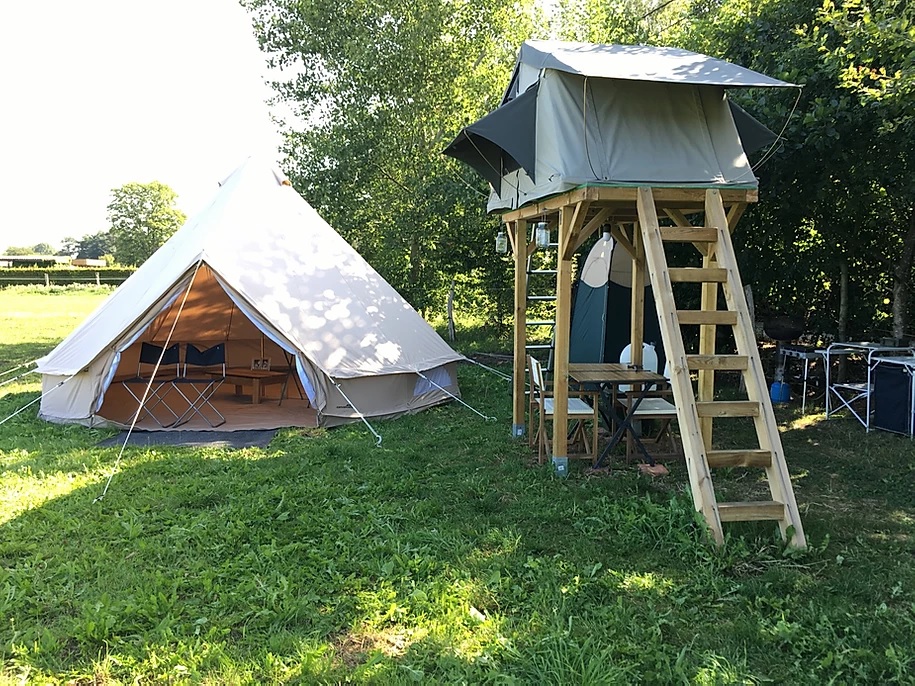 Pop-up camping en glamping - Reisgelukjes - Dobbelhuizen in België