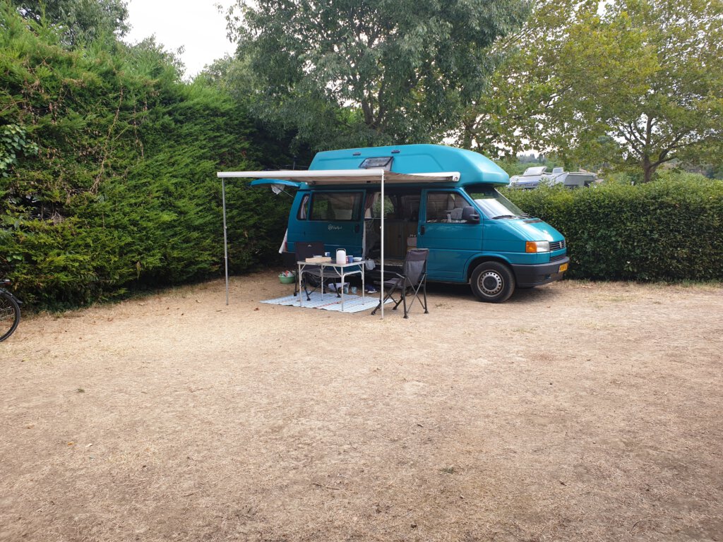 Kampeerplaats op Camping de la cite in Carcassonne