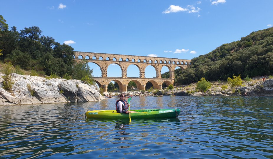 Hoogtepunt: Kanoën bij Pont du Gard