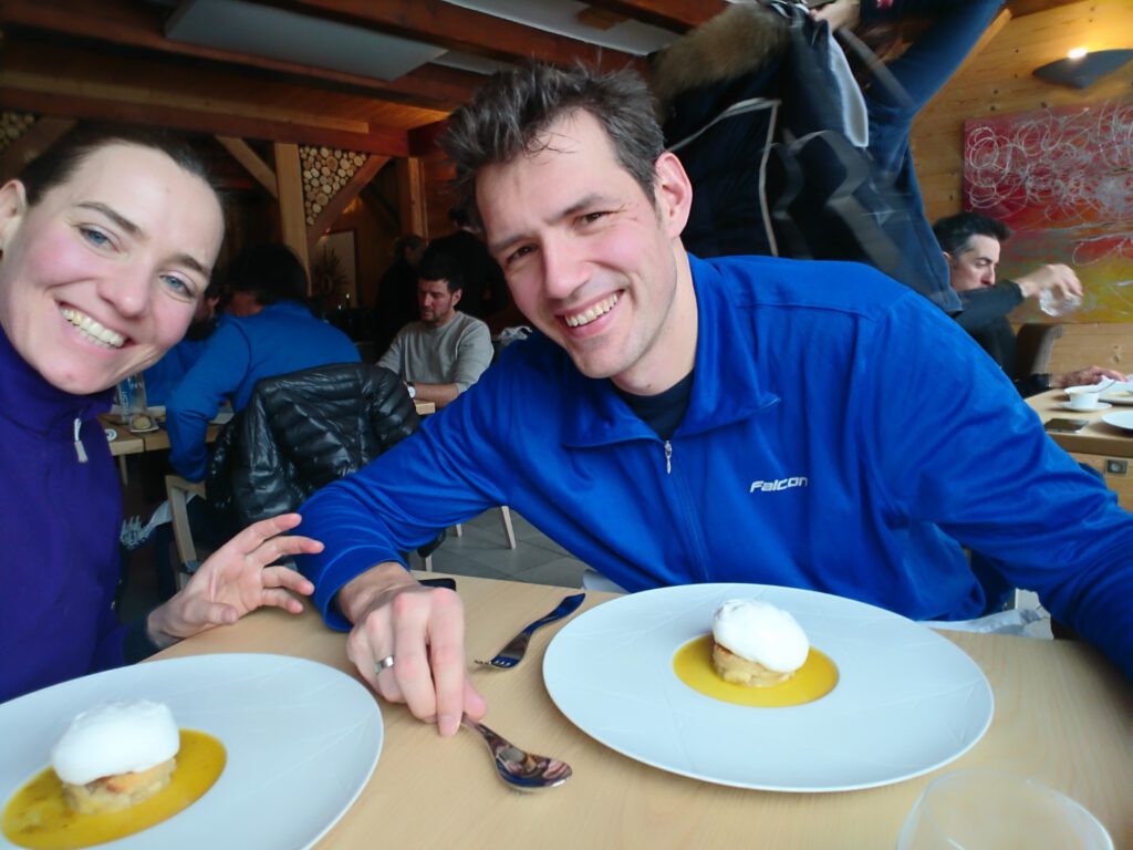 Michelinster lunchen naast de pistes van wintersportgebied Les Trois Vallees