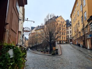 De wijk Gamla Stan in Stockholm