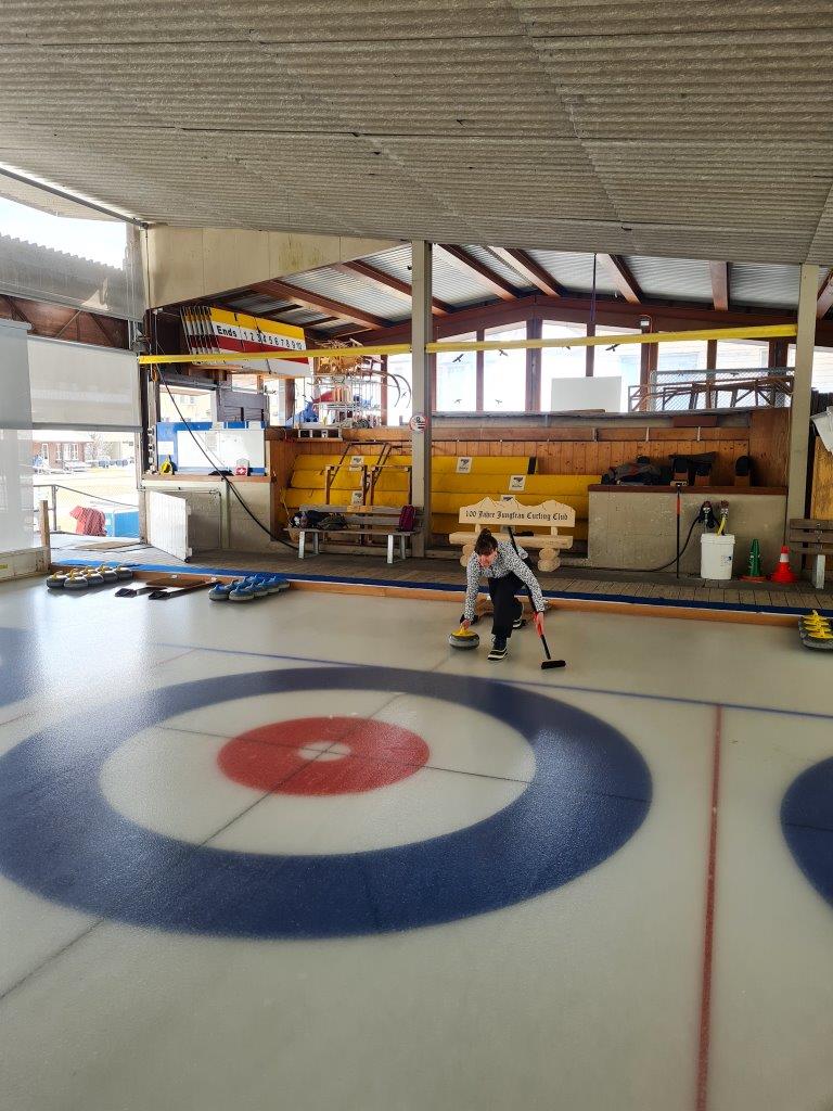 Curling workshop in Wengen Zwitserland