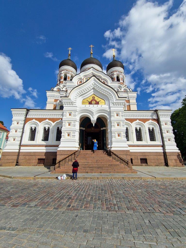 Buitenkant Alexander Nevsky Kathedraal in Tallinn