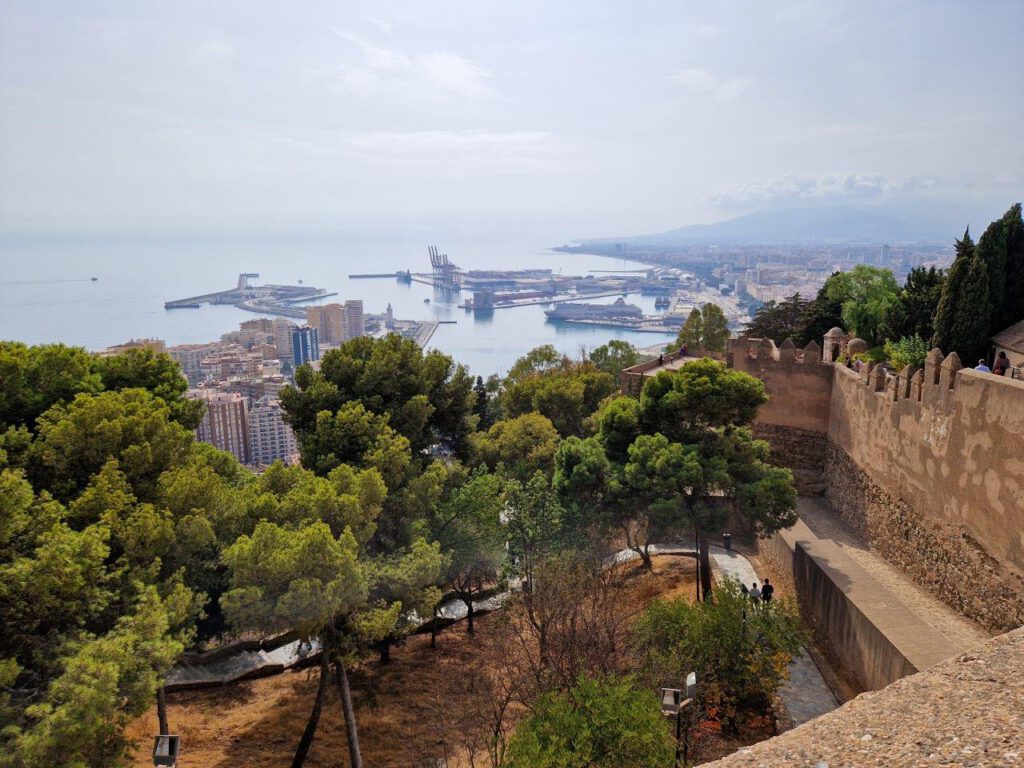 Uitzicht vanaf Gibralfaro in Malaga