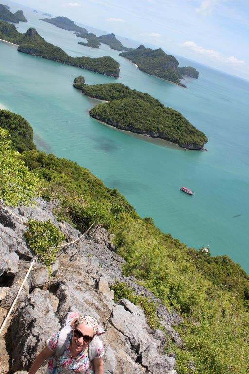 Hike naar uitzichtpunt Ang Thong Marine park bestemming Thailand