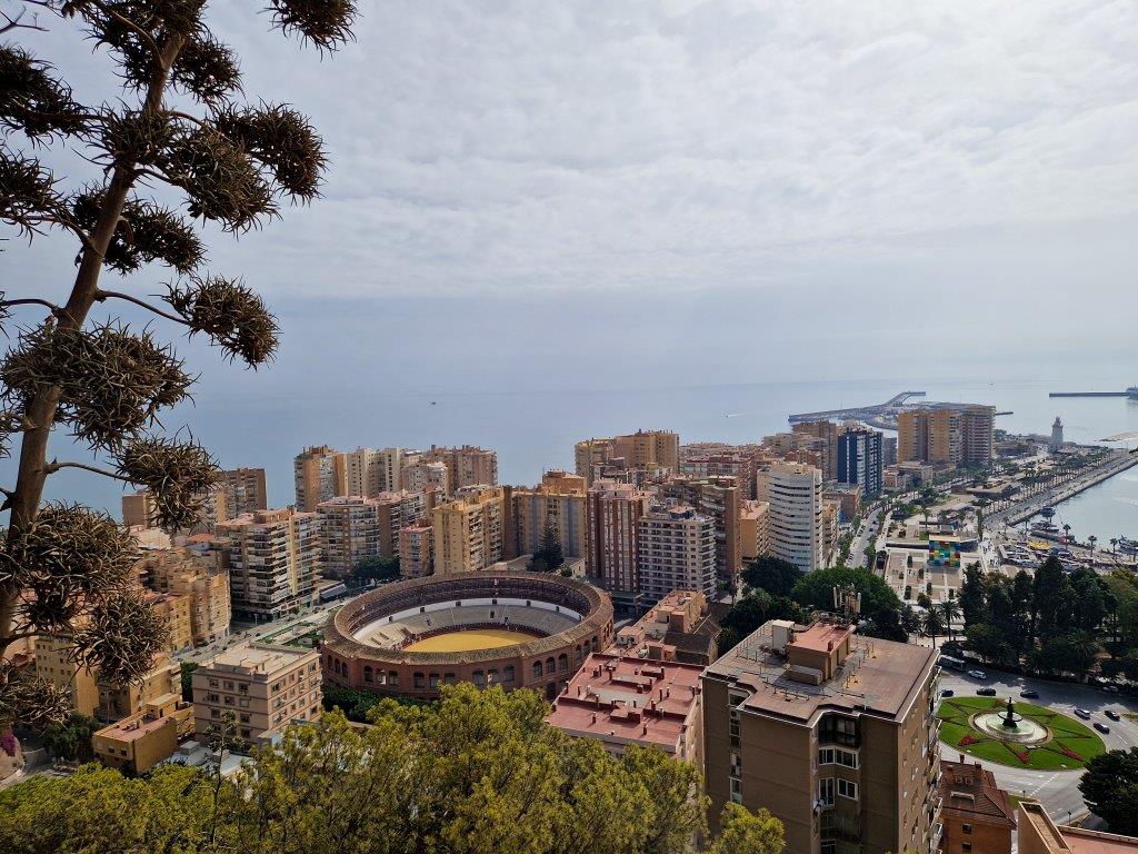 Valencia of Malaga uitzicht over Malaga
