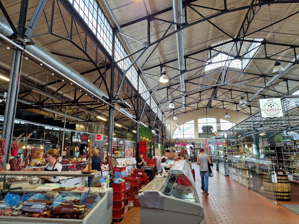 Centrale markt in Vilnius Litouwen