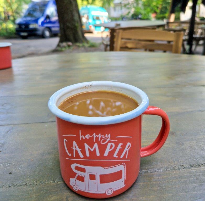 Gratis koffie bij Downtown Forest Hostel & Camping in Vilnius