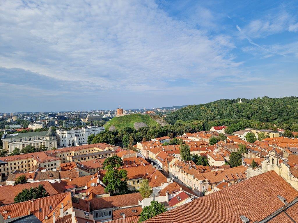Uitzicht over Vilnius in Litouwen