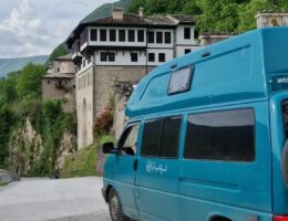 camperbus bij Sveti Jovan Bigorski Monastary bezienswaardigheden Noord-Macedonië