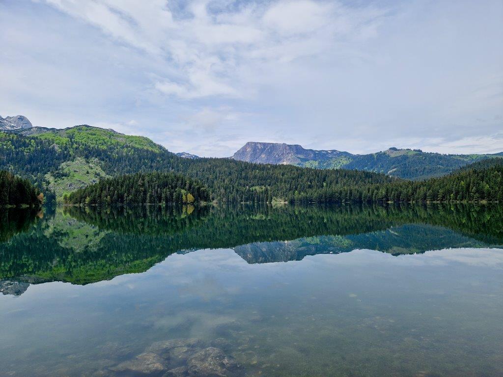Black lake in Durmintor Nationaal Park in Montenegro