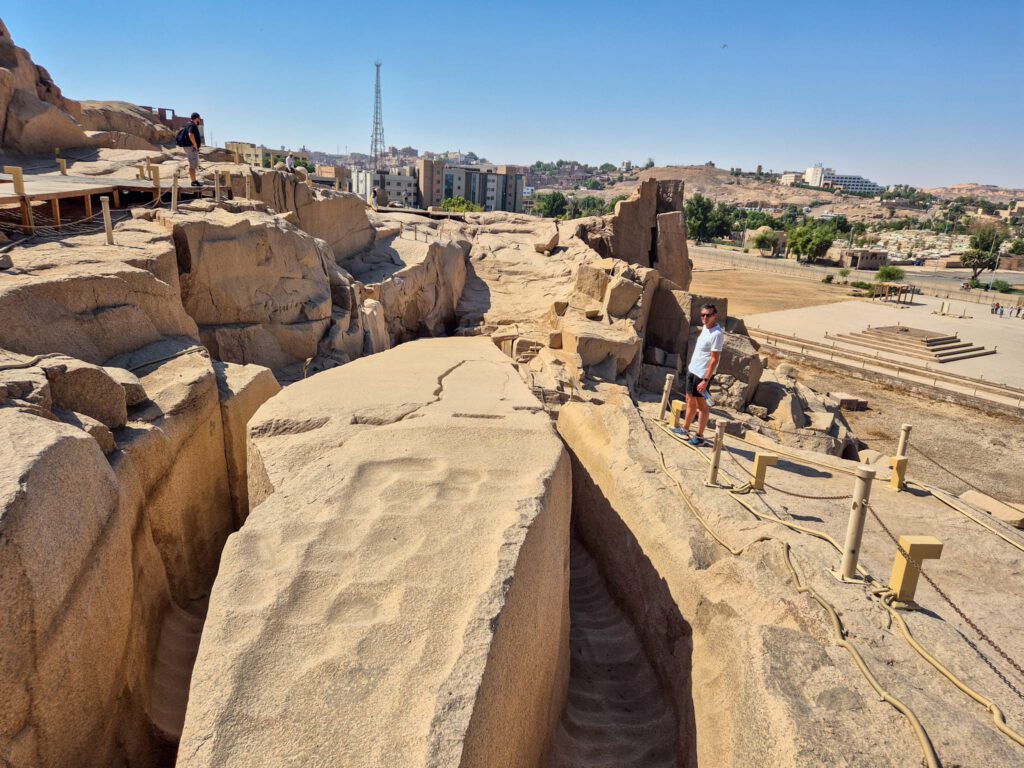 Unfinished obelisk in Aswan Egypte